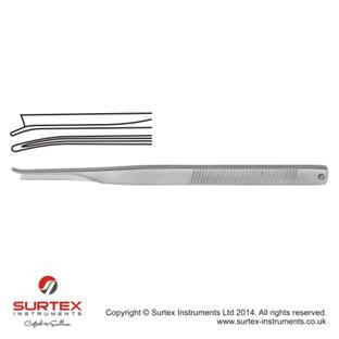 Silver duto wygite w lewo 18cm,kocwka 5.0mm/Silver Chisel Left Curved18cm,Blade Width 5.0mm 