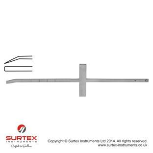 Cottle duto wygite-krzyowy uchwyt18.5cm, 6.0mm/Cottle Chisel Curved-Cross Handle18.5cm, 6.0mm
