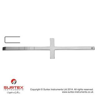 Cottle duto proste-krzyowy uchwyt18.5cm, 4.0mm/Cottle Chisel Straight-Cross Handle18.5cm, 4.0mm