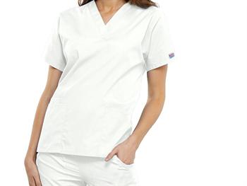 Bluza CHEROKEE V-dekold  - damska XL - biaa/CHEROKEE V-NECK TOP - woman XL - white