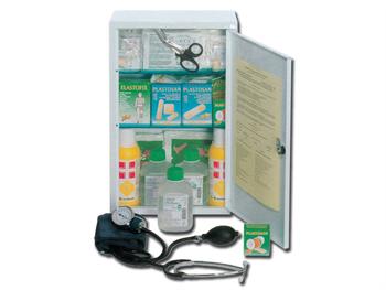 Zestaw duy pierwszej pomocy - z metalow szafk/FIRST AID CASE - LARGE KIT - metal cabinet