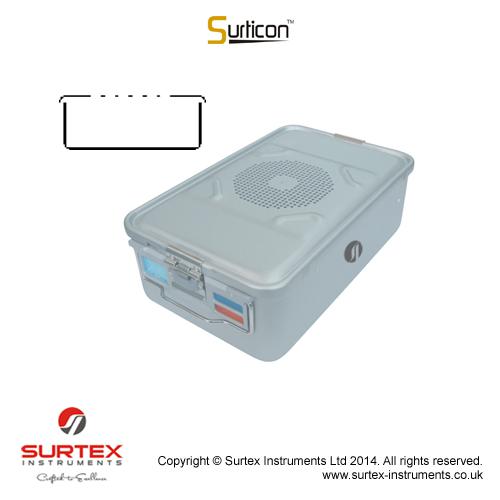 Surticon™kontener 3/4,szary,465x280x150mm/Surticon™Sterile Container 3/4,Grey465x280x150