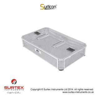 Sutricon™kosz 3/4,z pokryw,405x253x30mm/Surticon™Sterile 3/4Basket,With Lid,405x253x30