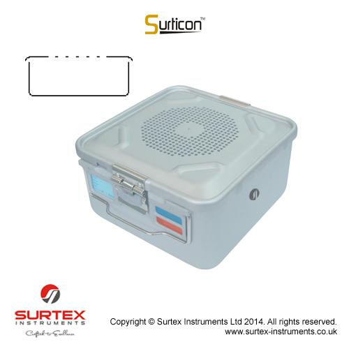 Surticon™kontener 1/2,szary285x280x260mm/Surticon™Sterile Container 1/2,Grey285x280x260