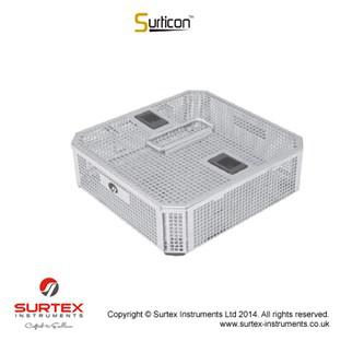 Surticon™kosz 1/2,pokrywa,244x253x100mm/Surticon™Sterile 1/2Basket, With Lid,244x253x100