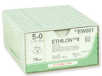 ETHICON ETHILON monofilamentowe-grubo5/0-iga19mm/ETHICON ETHILON MONOFILAMENT-GAUGE5/0,Needle19mm