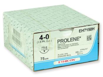 ETHICON PROLENE monofilamentowe-grubo4/0,iga19mm,75cm/ETHICON PROLENE MONOFILAMENT-GAUGE4/0,N19mm