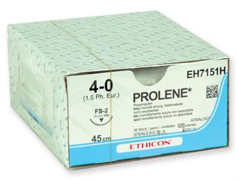 ETHICON PROLENE monofilamentowe-grubo4/0,iga19mm/ETHICON PROLENE MONOFILAMENT-GAUGE4/0,Needle19mm