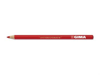 GIMA marker skrny - czerwony/GIMA DERMATOGRAPH PENCILS - red 