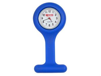 Silikonowy zegarek  pielgiarski - okrgy - niebieski/SILICONE NURSE WATCH - round - blue 