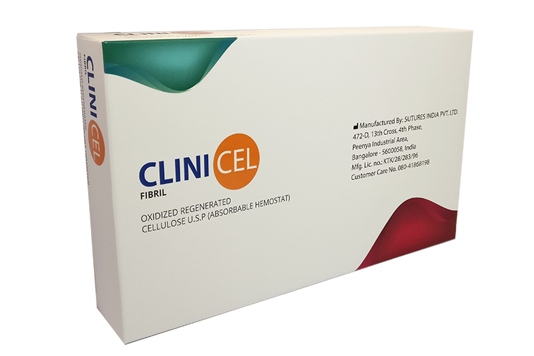 CLINICEL wknista gbka hemostatyczna 5.1x10cm/CLINICEL FIBRIL TYPE REGENERATED CELLULOSE 5.1x10cm