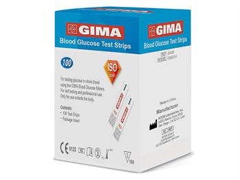 Paski glukozy 100szt. do glukometrw Gima/GLUCOSE STRIPS 100PCS. for Gima Glucose Monitor 
