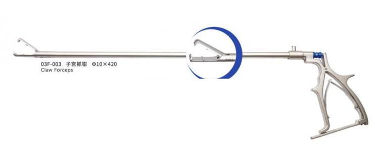 Kleszcze chwytajce do histerektomii ø 10mm/Claw Forceps for hysterectomy ø 10mm