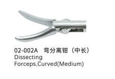 Kleszcze preparacyjne wygite(rednie)do 5mm narzdzi/5mm instrument dissecting forceps curvedmedium