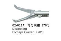 Kleszcze preparacyjne wygite 70 do 5mm narzdzi/5mm instrument tip dissecting forceps curved 70