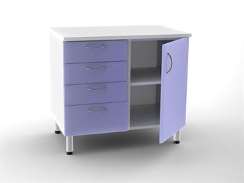 Podwjna szafka 4 szuflady+1 drzwi,2 pki-dowolny/DOUBLE BASE UNIT 4 drawers+1door,2 shelves-any