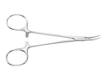 AESCULAP Mikro-Halsted kleszcze, wygite, 12.5cm/AESCULAP MICRO-HALSTED FORCEPS, curved, 12.5cm 