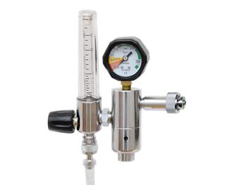 DIN reduktor cinienia-przepywomierz i nawilacz/DIN PRESSURE REDUCER - flowmeter & humidifier
