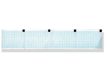 24.EKG paczka papieru termicznego - 60 mm x 75 m/24.ECG THERMAL PAPER PACK -blue grid- 60 mm x 75m