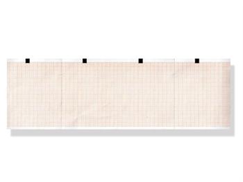 27.EKG paczka papieru termicznego - 90mm x 70 m/27.ECG THERMAL PAPER PACK -orange grid- 90mm x 70m