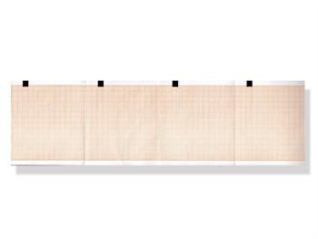 29.EKG paczka papieru termicznego - 80mm x 70 m/29.ECG THERMAL PAPER PACK -orange grid- 80mm x 70m