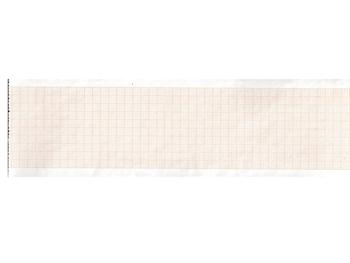 35.EKG rolka papieru termicznego - 63 mm x 30 m/35.ECG THERMAL PAPER ROLL -orange grid- 63 mm x 30m