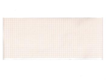 60.EKG rolka papieru termicznego - 107 mm x 25m/60.ECG THERMAL PAPER ROLL -orange grid- 107 mm x 25m
