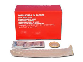Lateksowe pokrycie sondy-przeroczyste-pudeko 50 szt/LATEX PROBE COVER-transparent-box of 50pcs
