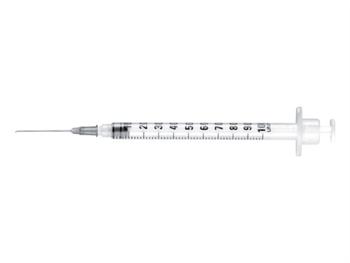 Strzykawki do insuliny razem z ig 27G - 1 ml/INSULINE SYRINGES ASSEMBLED NEEDLE 27G - 1 ml 