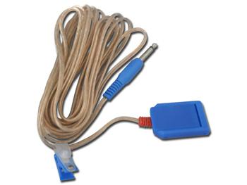 Kabel do pytek uziemnajcych z wtyczk - 5 m/CABLE FOR GROUND PLATES with plug - 5 m