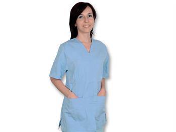 Bluza z zatrzaskami-bawena/poliester-unisex,XL/JACKET WITH STUD-cotton/polyester-unisex,XL,lightblu