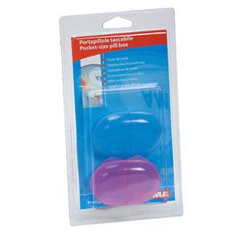 Kieszonkowy dozownik tabletek-niebieski/rowy-blister/POCKET PILL BOX-blue/pink-blister