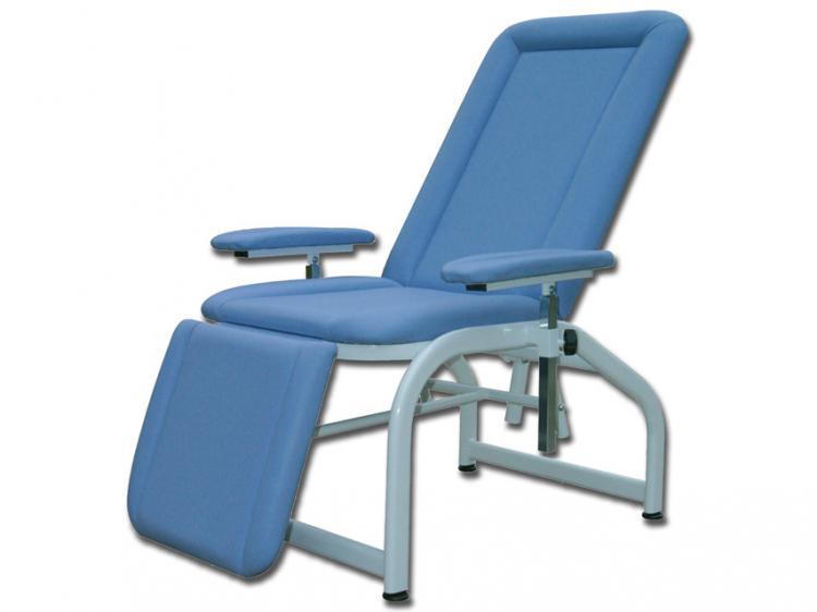 DONOR fotel zabiegowy - mechaniczny - niebieski/DONOR ARMCHAIR - mechanical - blue