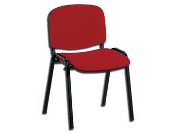 Krzeso VISITOR ISO - tkanina - czerwone/ISO VISITOR CHAIR - fabric - red