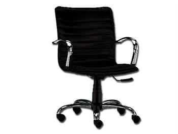 ELITE krzeso z niskim oparciem-skra ekologiczna-czarne/ELITE LOW-BACKED CHAIR-leatherette-black
