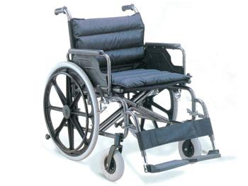 Bardzo duy wzek inwalidzki-55cm siedzisko-czarny tkanina/EXTRA LARGE WHEELCHAIR-55cm seat-black 