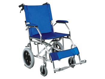 QUEEN wek inwalidzki-46cm siedzisko-jasnoniebieska tkanina/QUEEN WHEELCHAIR-46cm seat-light blue  