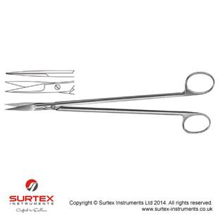 Noyczki naczyniowe proste 22.5 cm/Vascular Scissor Straight 22.5 cm