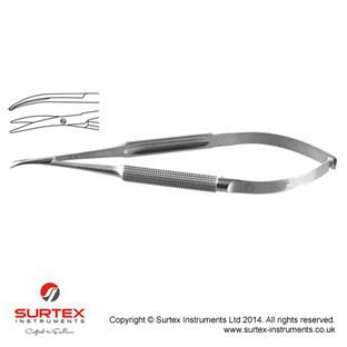 Mikropreparacyjne noyczki wygite-tpe/tpe16.5cm/Micro Dissecting Scissor Curved-Blunt/Blunt16.5cm