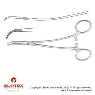 Overholt-Mini preparacyjne-ligatura wygite-S-15cm/Overholt-Mini Dissecting-Ligature Curved-S-15cm