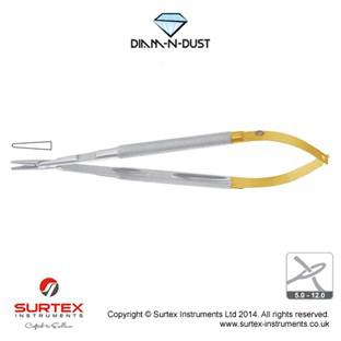 Diam-n-Dust™mikroimado proste-zamek18cm/Diam-n-Dust™Micro Needle Holder Straight-Lock18
