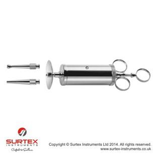 Strzykawka uszna z osonk i 2 kocwkami, 100ml/Ear Syringe-Protection Disk and 2 Tips, 100ml